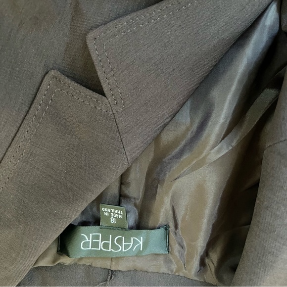 NWT kasper purple blazer suit jacket women size 18 career business professional - Picture 5 of 5